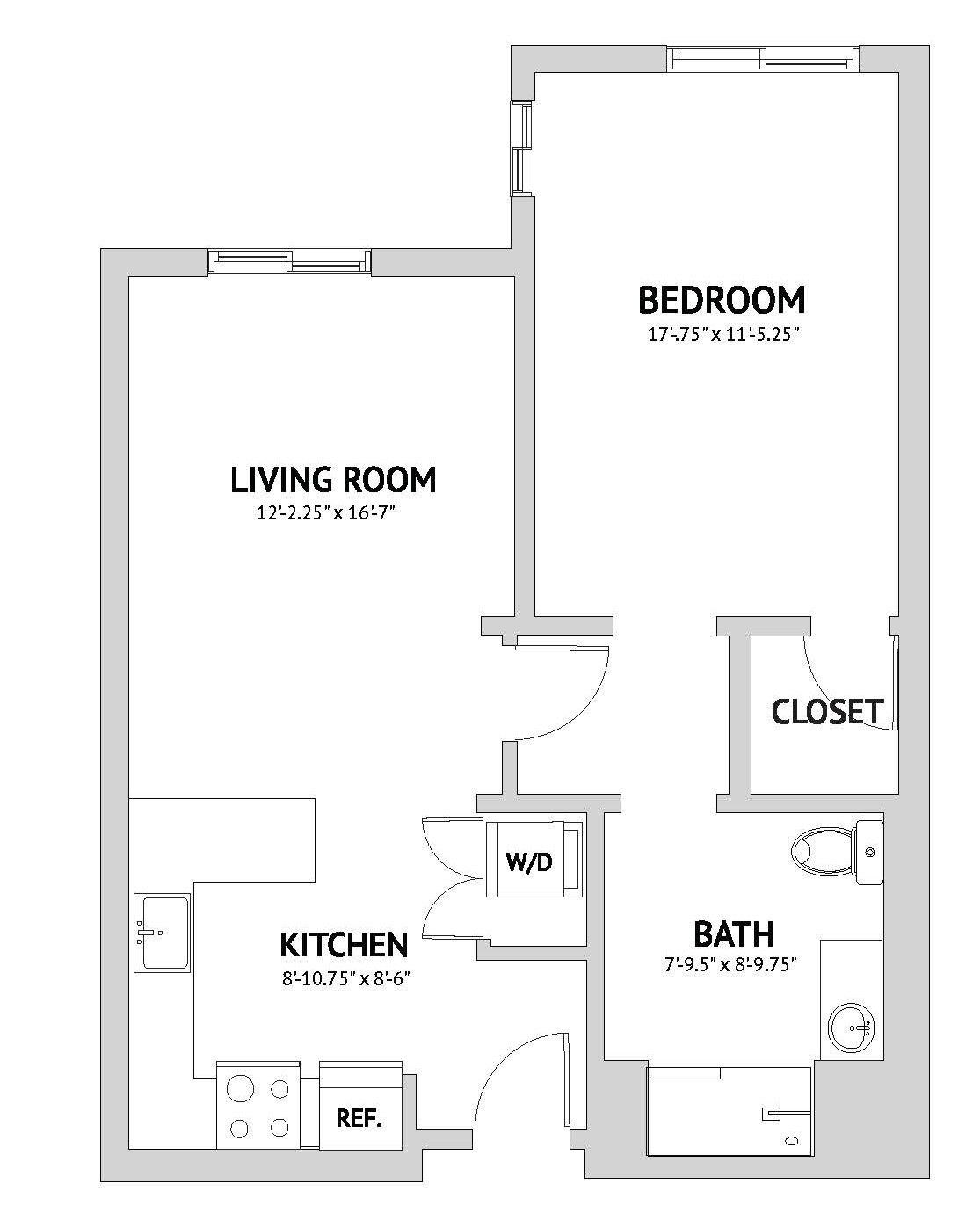 A6 floor plan
